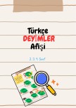 Türkçe Deyimler Konulu Afiş