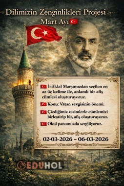 Dilimizin Zenginlikleri Projesi Mart Ayı Planı