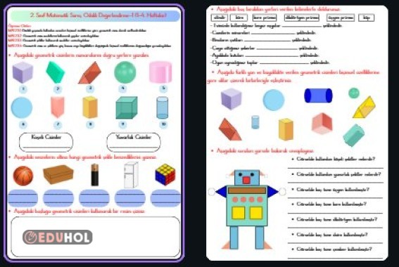 2. Sınıf Matematik Süreç Odaklı Değerlendirme - 1 (1-4. Haftalar)