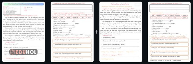 2. Sınıf Türkçe Süreç Odaklı Değerlendirme-4 (14-18. Haftalar)
