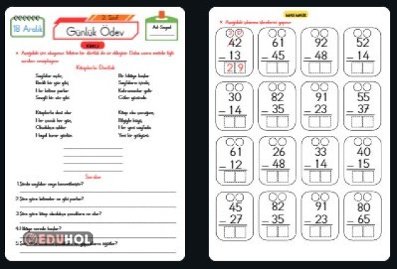 Günlük Ödev (18 Aralık)