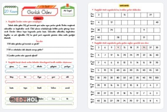 Günlük Ödev(20 Kasım)