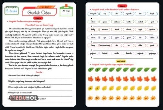 Günlük Ödev (5 Aralık)