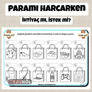 PARAMI HARCARKEN( İhtiyaç mı istek mi?)
