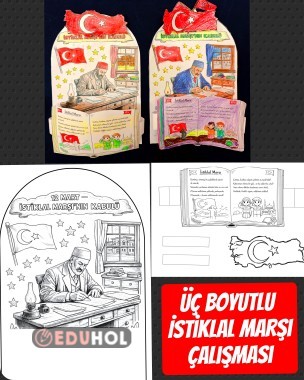 ÜÇ BOYUTLU İSTİKLÂL MARŞI ÇALIŞMASI