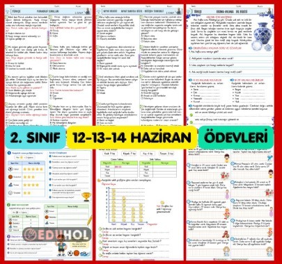 2. SINIF 12-13-14 HAFTA SONU ÖDEV ÇALIŞMALARIM- 6 SAYFA HARİKA ÇALIŞMALAR
