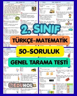 2. SINIF 15 HAZİRAN GÜNÜ 50 SORULUK TÜRKÇE-MATEMATİK TEST ÇALIŞMA KİTAPÇIĞIM