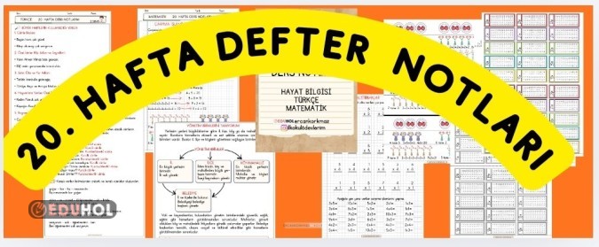 2. SINIF 20. HAFTA DERS DEFTERİ NOTLARI