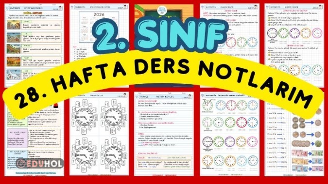 2. Sınıf 28. Hafta ders notlarımız