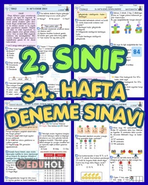 2. SINIF 34. HAFTA DENEME SINAVIMIZ 28 SORU İLK DÖNEM KONULARINDAN SORULAR İÇERİR