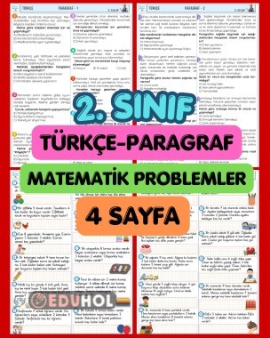 2. SINIF PARAGRAF VE KAT PROBLEMLERİ 4 SAYFA