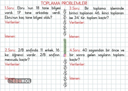 2. sınıf toplama işlemi akıllı tahtada için