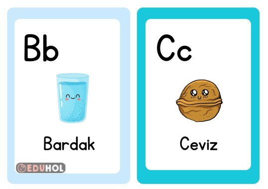 A DAN Z YE HARF GÖRSEL KARTLARI