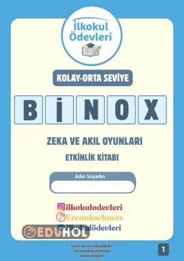 BİNOX AKIL VE ZEKA OYUNLARI-24 ADET 6X6 OYUN-ÇÖZÜMLERİ
