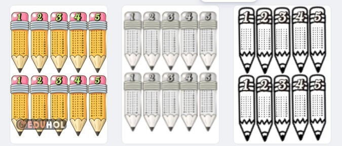 Çarpım tablosu renkli renksiz