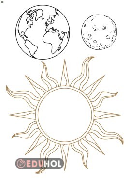 DÜNYA GÜNEŞ AY BOYAMA KESME