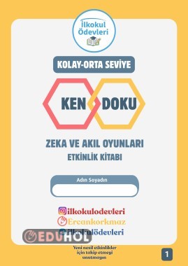 KENDOKU ZEKA OYUNLARI-İLKOKUL SEVİYESİNDE 3 SAYFA ANLATIMLI