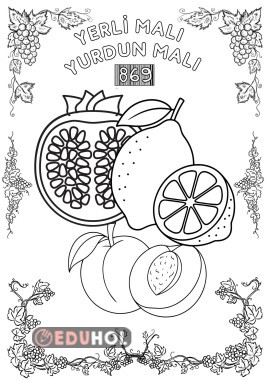 YERLİ MALI HAFTASI BOYAMA SAYFALARI