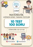 2. SINIF 1. DÖNEM KONULARI MATEMATİK TESTİ KİTAPÇIĞI-10 TEST-100 SORU