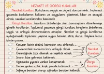2. sınıf NEZAKET VE GÖRGÜ KURALLARI DEFTER YAZMA ÖZET AKILLI TAHTA İÇİN
