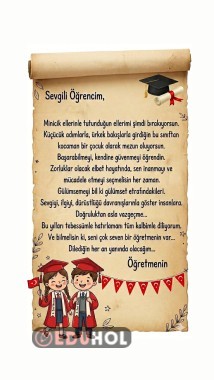 MEZUNİYET MEKTUBU 1