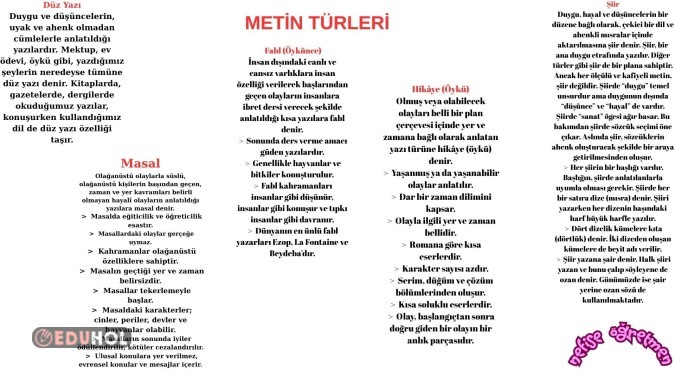 MetinTürleri