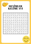 DEYİMLER KELİME AVI