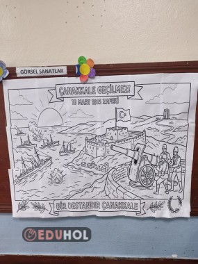 18 Mart Çanakkale Zaferi 24 Sayfalık Dev Boyama Sayfaları