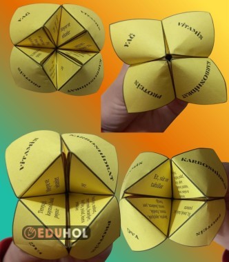 Besin içerikleri kağıt tuzluk katlama