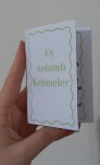 Eş anlamlı kelimeler mini kitap