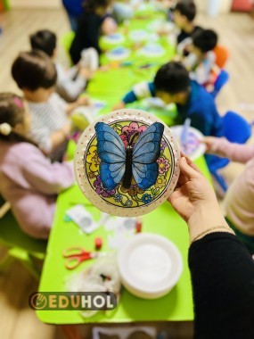 Atık metaryellerle mandala çalışması