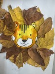 Yapraklardan aslan yapimi