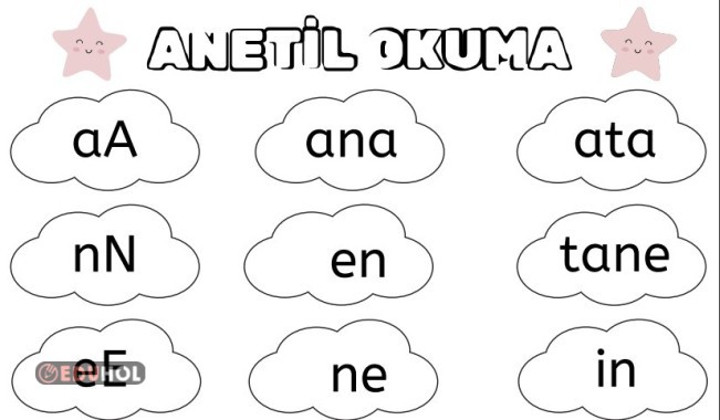 ANETİL Grubu Okuma Sayfası (24 Hece-Kelime)