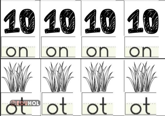 ON - OT Hece İnteraktif Kes Yapıştır 16'lı