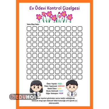 Ev Ödevi Kontrol Çizelgesi