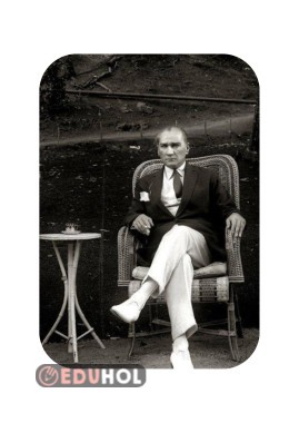 Çelenk için Atatürk resmi