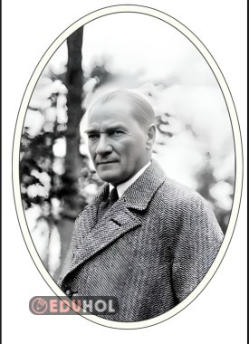Çerçeve içinde Atatürk portresi