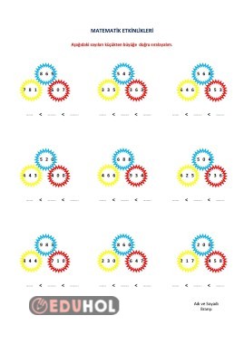 3.Sınıf matematik  küçükten büyüğe sıralama