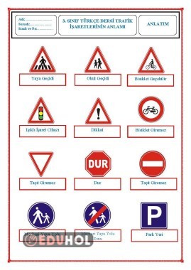 Trafik İşaretlerinin Anlamı