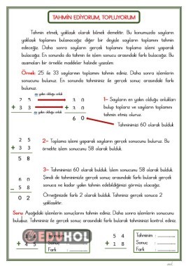 17. KONU TAHMİN EDİYORUM, TOPLUYORUM