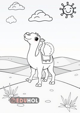 D SESİ SEVİMLİ DEVE BOYAMA