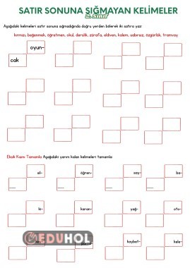 Satır Sonuna Sığmayan Kelimeler