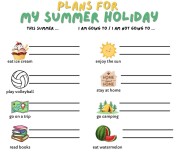 Plans For My Summer Holiday