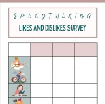 Speedtalking - Likes and Dislikes Survey