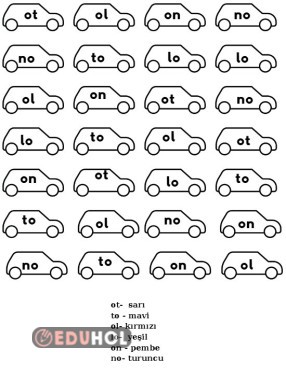 O  SESİ HECELERİNİ BOYAMA VE YAZMA SAYFALARI (2 SAYFA)