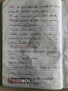 BÜYÜK HARFLERİN KULLANILDIĞI YERLER