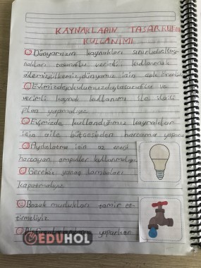 Kaynakların tasarruflu kullanımı