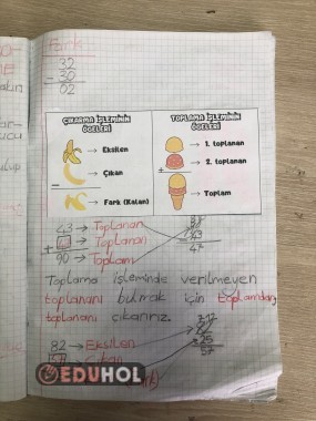 TOPLAMA ÇIKARMADA VERİLMEYENİ BULMA