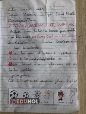 ZIT ANLAMLI KELİMELER