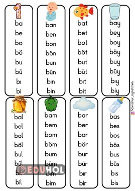 “B” SESİ HECE OKUMA ÇALIŞMASI